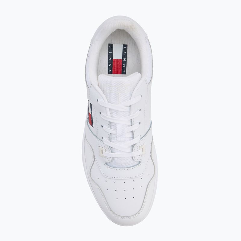 Scarpe uomo Tommy Jeans Retro Basket Ess white 5
