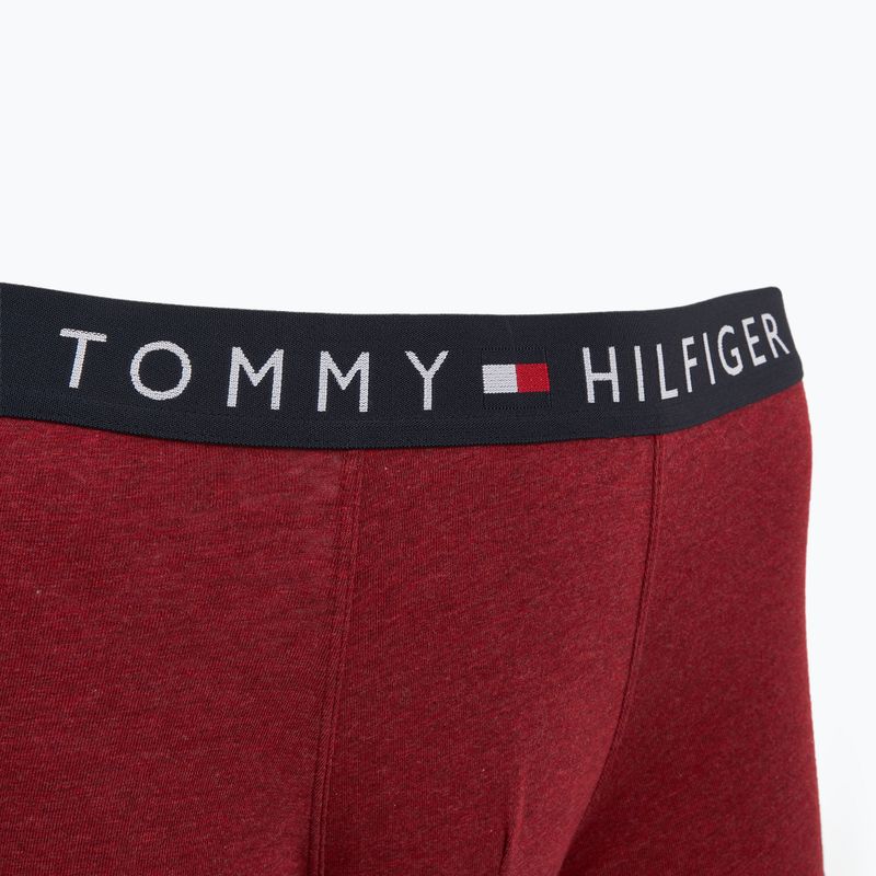 Boxer uomo Tommy Hilfiger UM0UM03180 Trunk 3 paia deep burgundy/purple navy/deep red heather 3