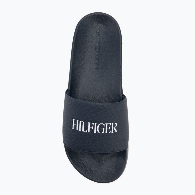 Infradito Tommy Hilfiger Print Tumble Pool desert sky da uomo 5