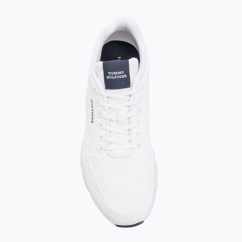 Scarpe Tommy Hilfiger Comfort Run Knit bianche da uomo 5