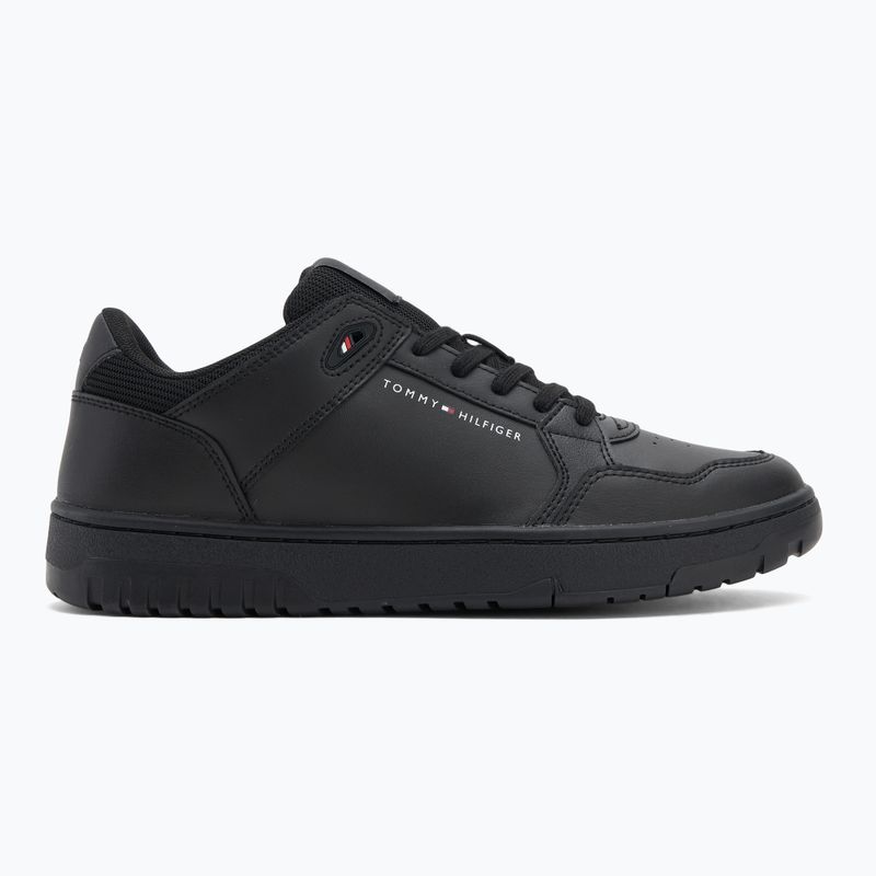 Scarpe Tommy Hilfiger Basket Core Lite Lth Mix uomo nero 2