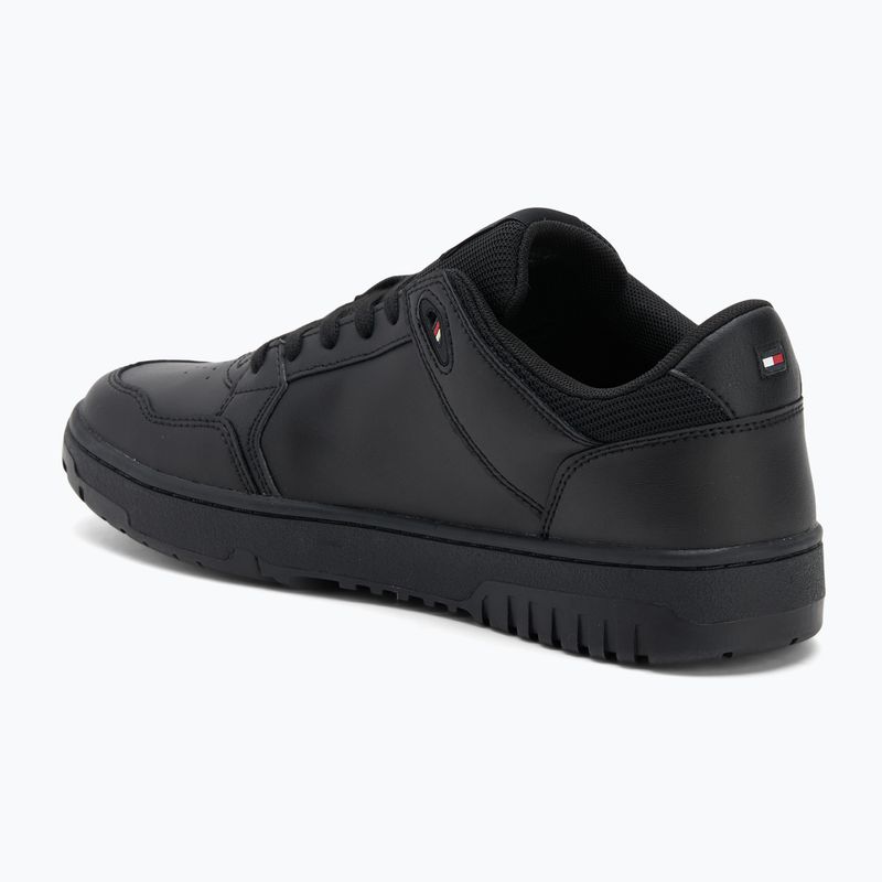 Scarpe Tommy Hilfiger Basket Core Lite Lth Mix uomo nero 3