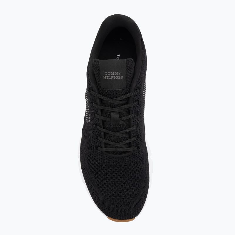Scarpe Tommy Hilfiger Comfort Run Knit uomo nero 5