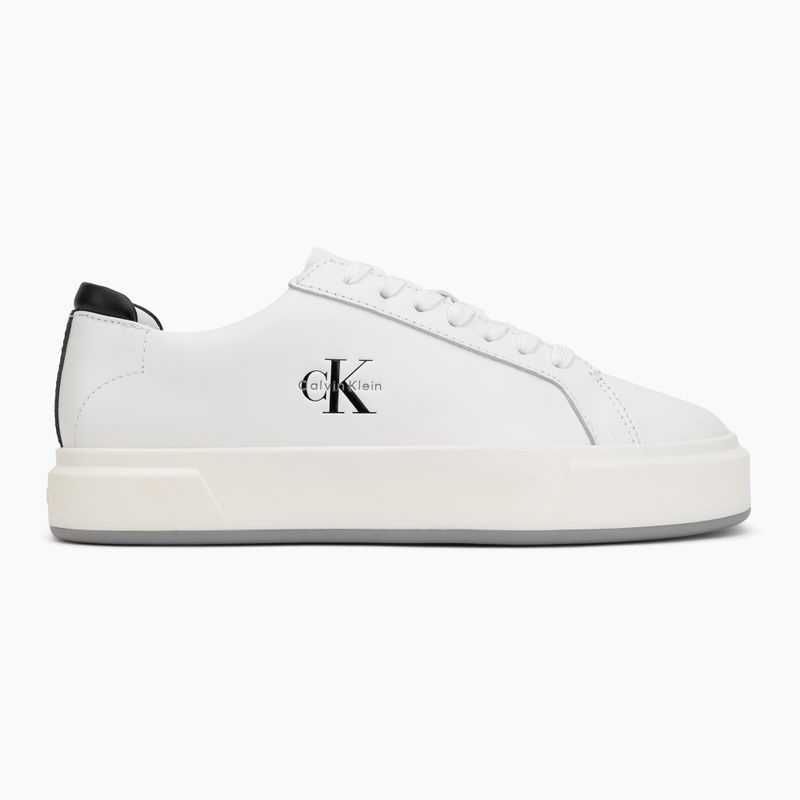 Scarpe da donna Calvin Klein YW0YW01945 Basket Cups Laceup Leather bright white/black 2