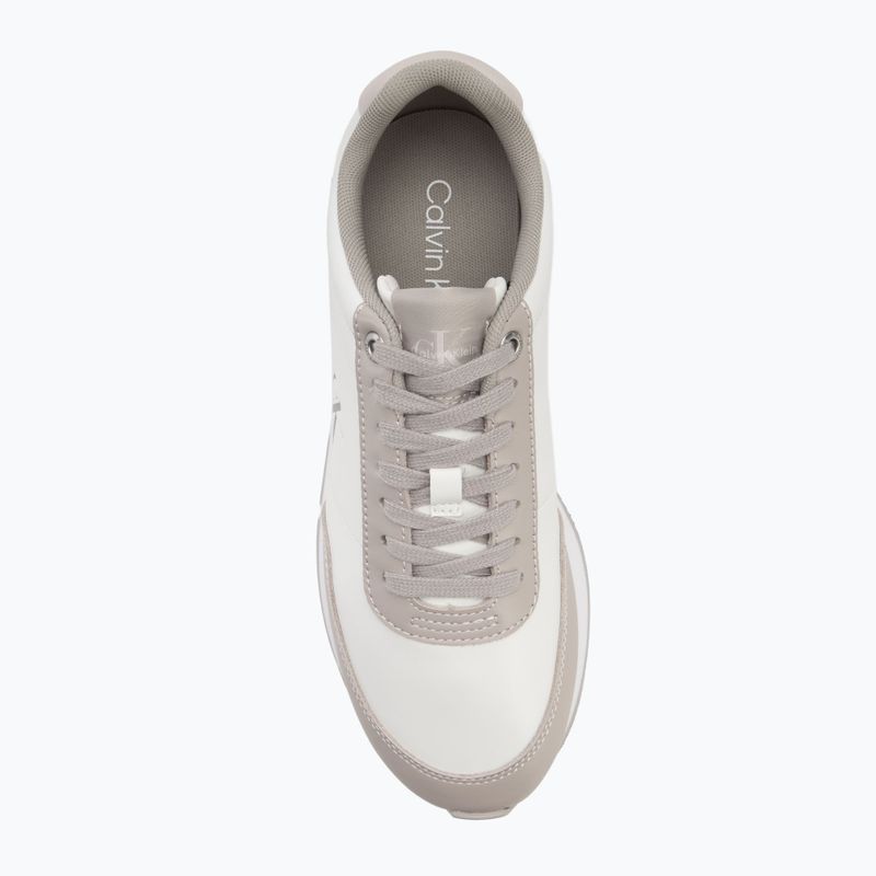 Scarpe donna Calvin Klein YW0YW01942 Retro Runner Lace Up Leather MG Bright White/Chateau 5