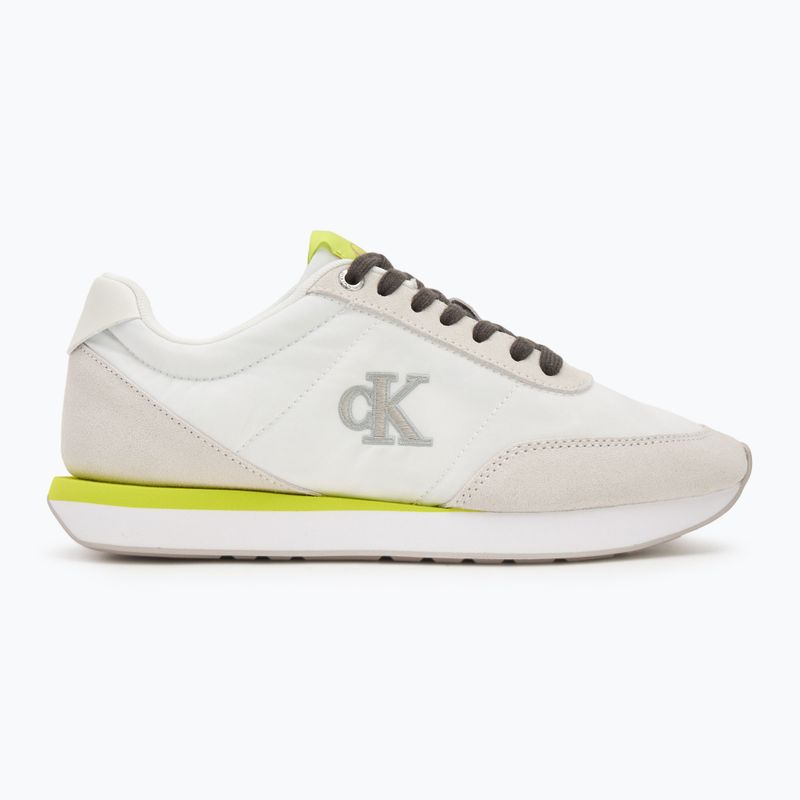 Scarpe da donna Calvin Klein YW0YW01990 Retro Runner Lace Up Nylon MG white/evening primrose/lily white 2