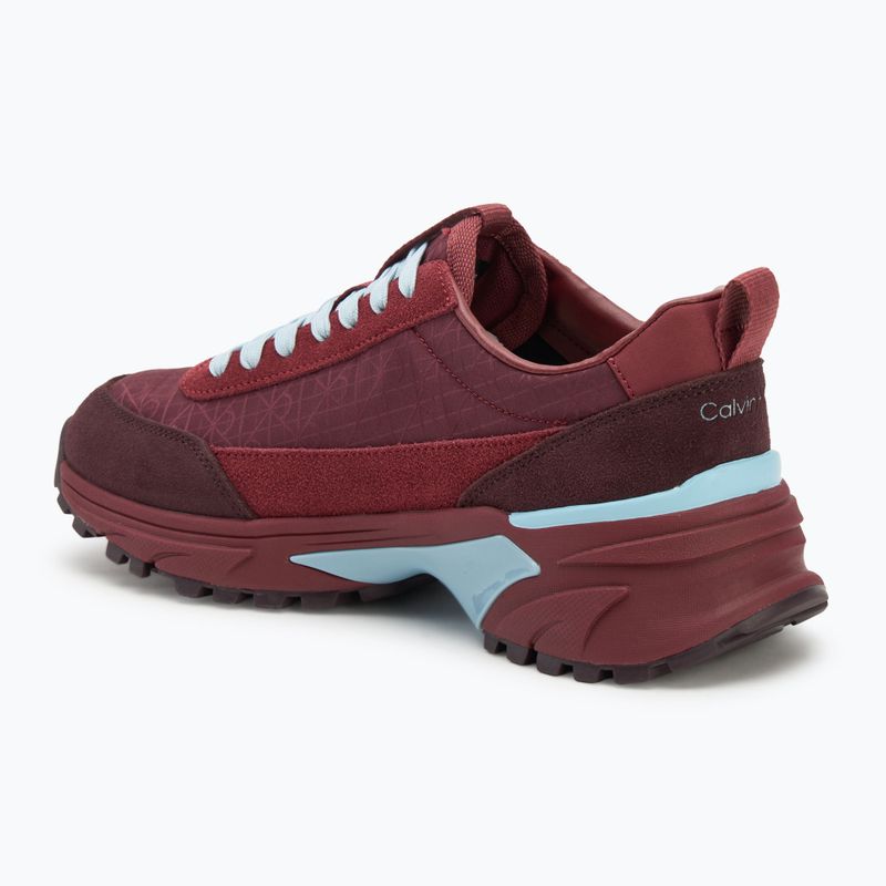 Scarpe da donna Calvin Klein YW0YW01995 Hike Runner Casual Ny-Su AOP WN burgundy 3