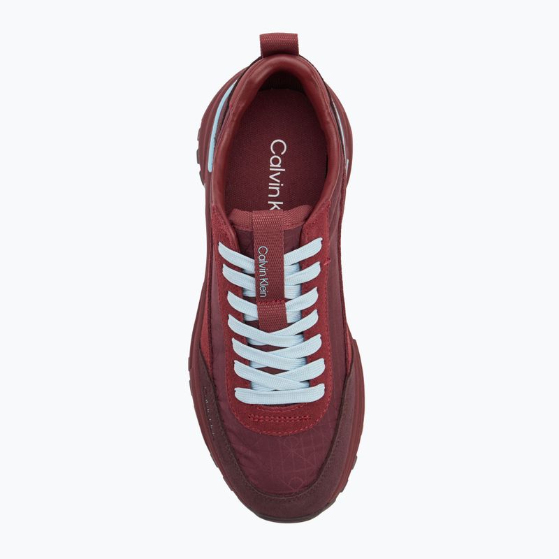 Scarpe da donna Calvin Klein YW0YW01995 Hike Runner Casual Ny-Su AOP WN burgundy 5