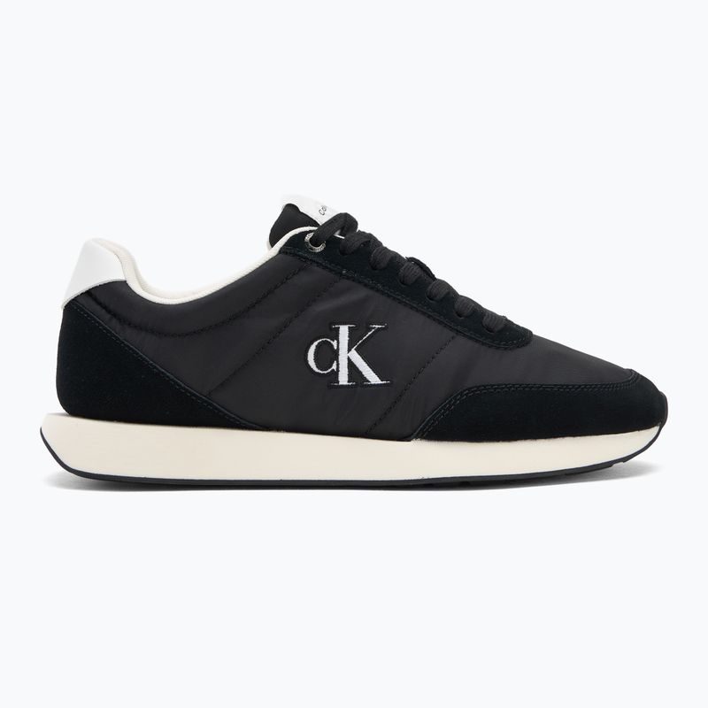 Sneakers uomo Calvin Klein YM0YM01361 Retro Runner Essential MIX MAT black/bright white 2