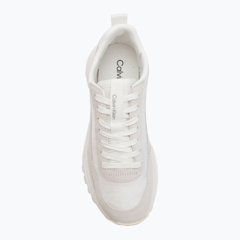 Scarpe da donna Calvin Klein YW0YW01995 Hike Runner Casual Ny-Su AOP WN white/marshmallow/feather gray 5