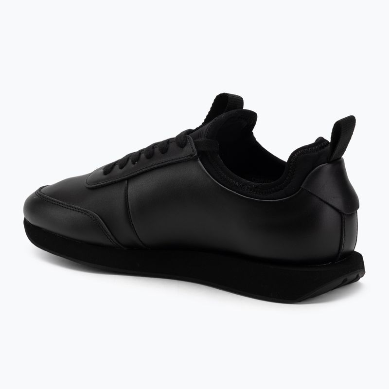 Scarpe da uomo Calvin Klein YM0YM01362 Retro Runner con calzino, stringate in pelle triple black 3