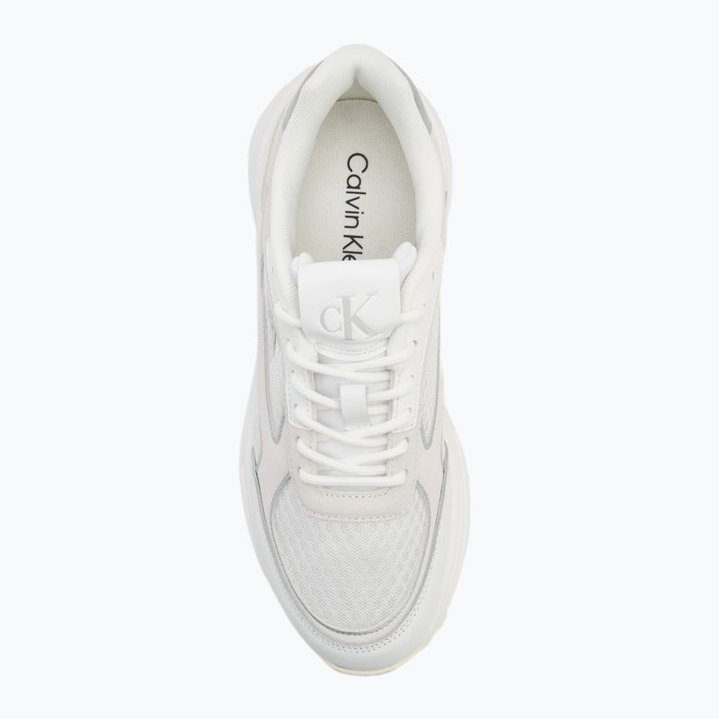 Scarpe da donna Calvin Klein YW0YW02009 Hike Runner Mesh Mix MET MG bright white/silver 5