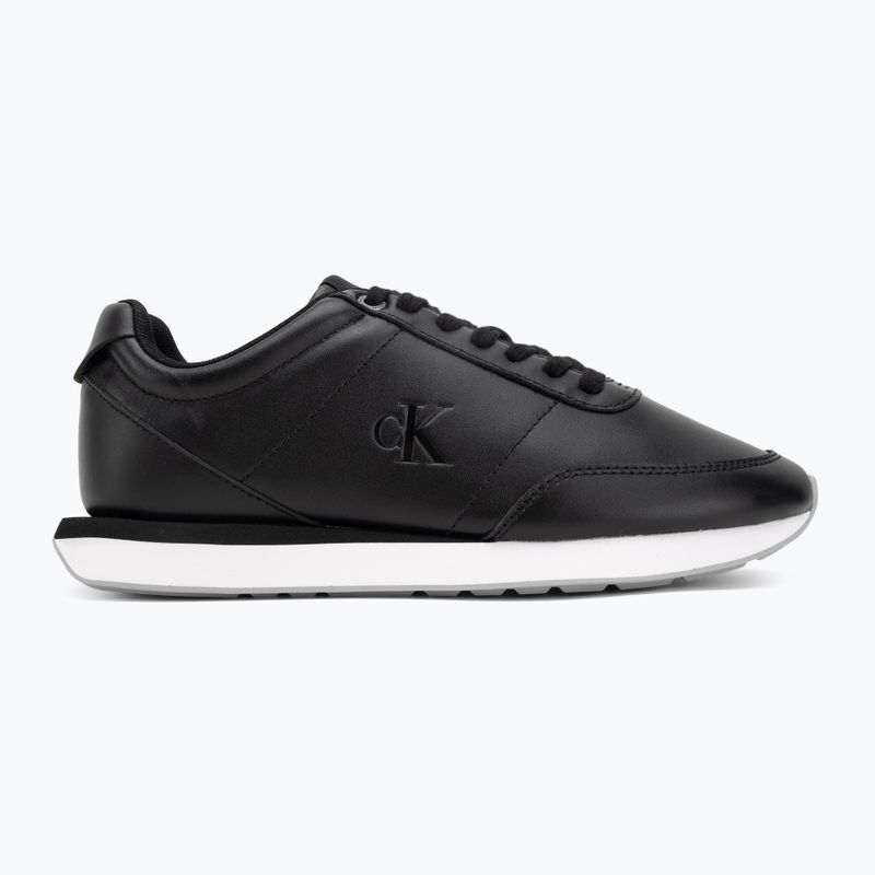 Scarpe da donna Calvin Klein YW0YW01942 Retro Runner Lace Up Leather MG black/formal gray 2