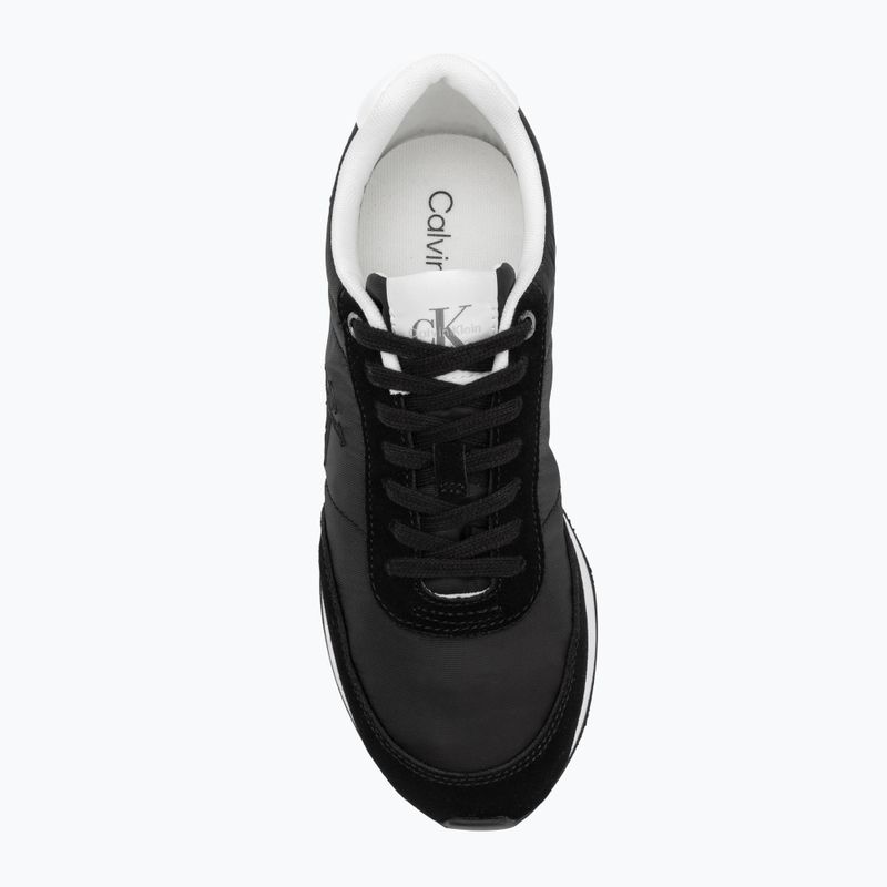 Scarpe da donna Calvin Klein YW0YW01990 Retro Runner Lace Up Nylon MG black/bright white 6