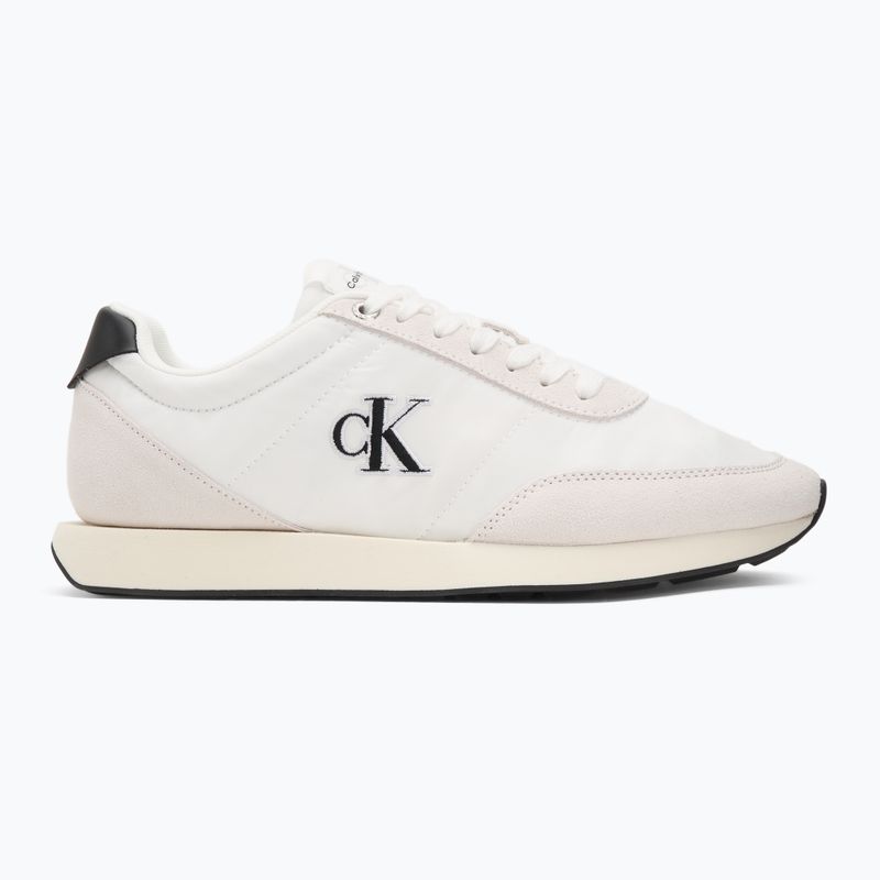 Scarpe da uomo Calvin Klein YM0YM01361 Retro Runner Essential MIX MAT bright white/black 2