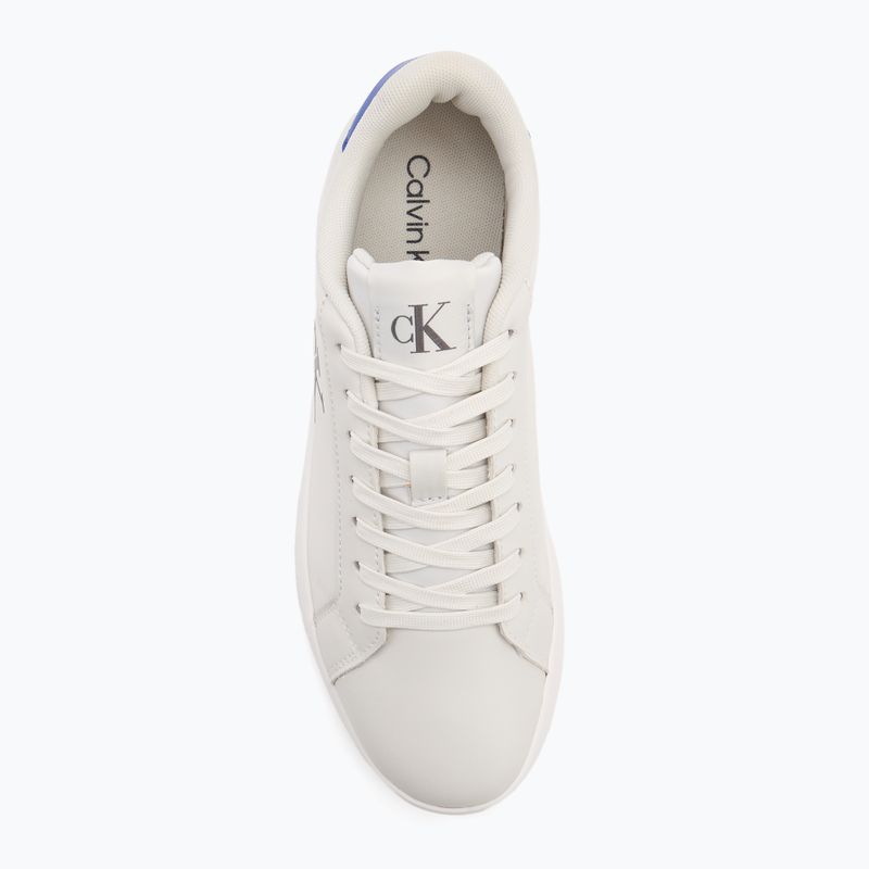 Scarpe uomo Calvin Klein YM0YM01213 3 Cupsole PU lily white/purple blue 5