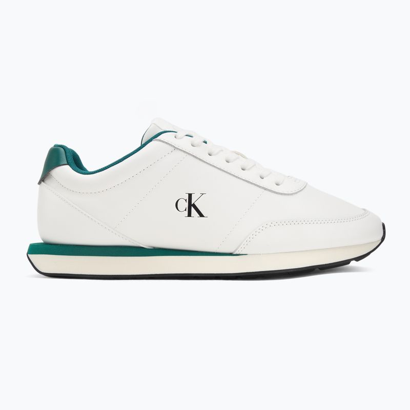Scarpe uomo Calvin Klein YM0YM01355 Retro Runner Essential Leather bright white/galapagos 2