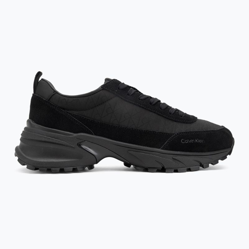 Scarpe da uomo Calvin Klein YM0YM01378 Hike Runner Casual Ny-Su AOP triple black 2