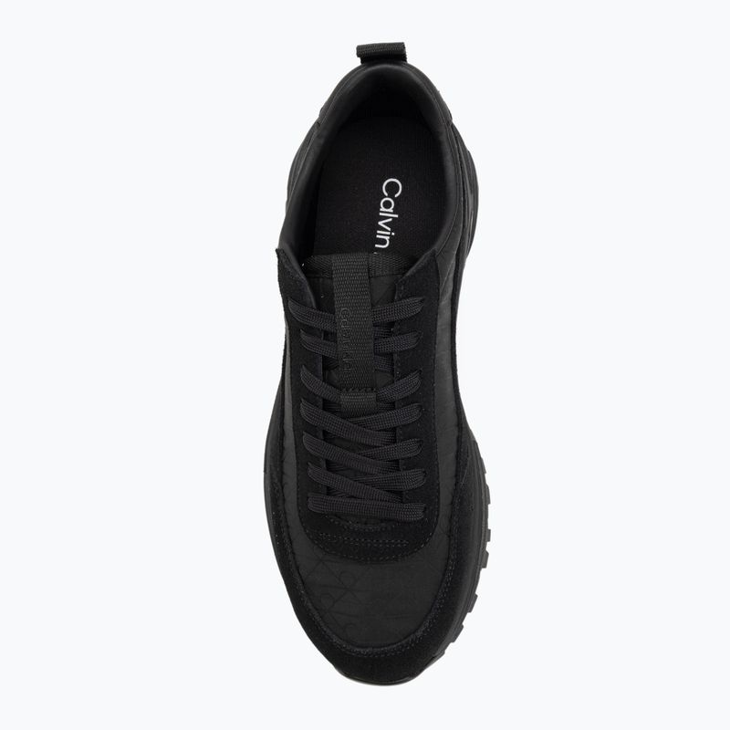 Scarpe da uomo Calvin Klein YM0YM01378 Hike Runner Casual Ny-Su AOP triple black 5