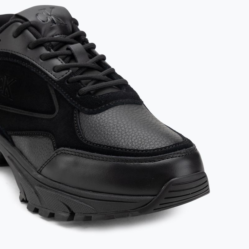 Scarpe da uomo Calvin Klein YM0YM01289 Hike Runner HF Leather Mix triple black 7