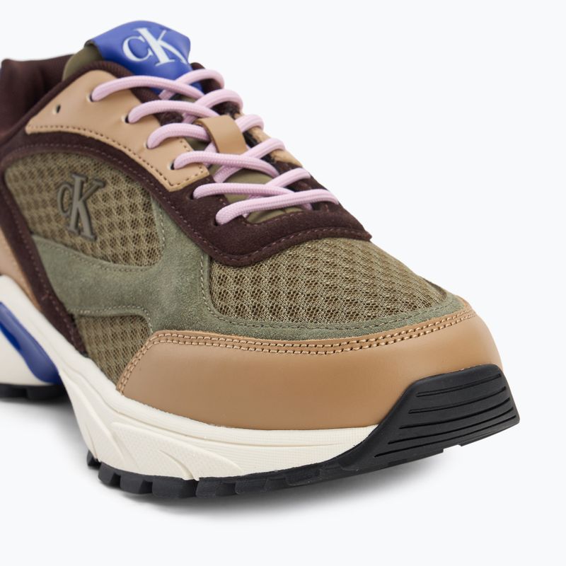 Scarpe da uomo Calvin Klein YM0YM01379 Hike Runner Mesh MIX cumin/burnt out/khaki/purple blue 7