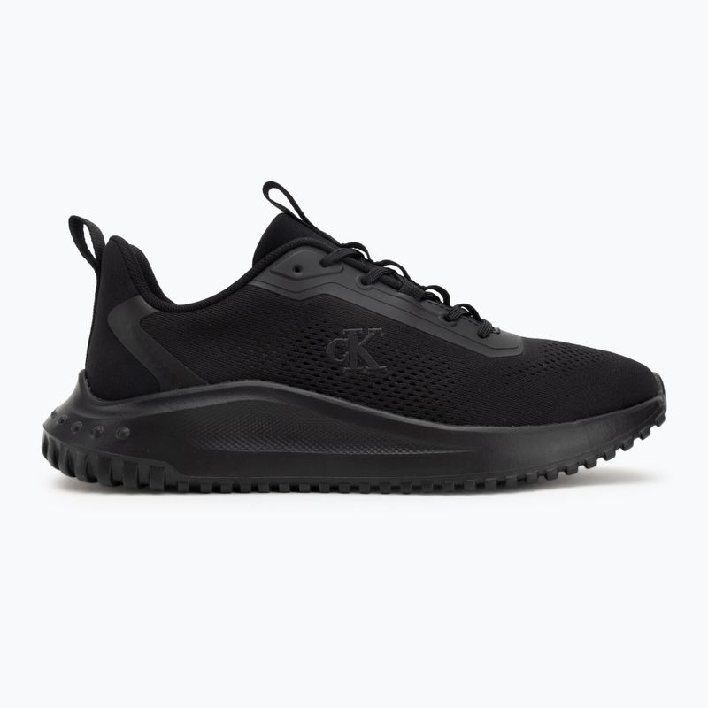 Scarpe da uomo Calvin Klein YM0YM01387 Eva Runner Mix NY triple black 2