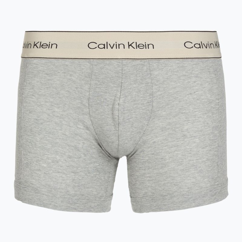 Boxer da uomo Calvin Klein LV00NB4447 Brief 3 pairs oyster gray/grey heather/white 5
