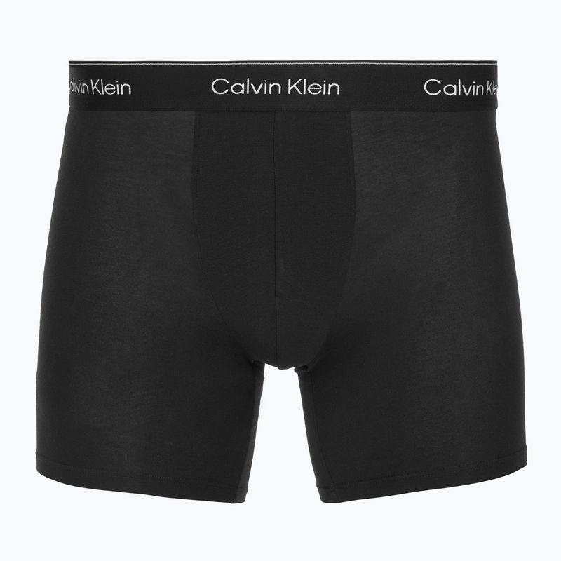 Boxer Calvin Klein LV00NB4394 Slip 3 paia black/chalk logo/black/currie 2