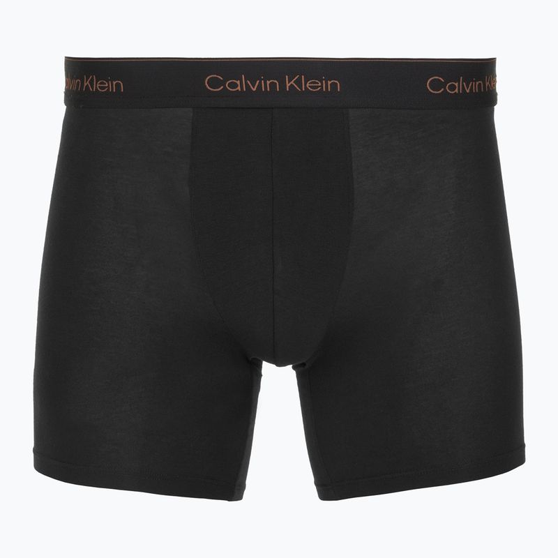 Boxer Calvin Klein LV00NB4394 Slip 3 paia black/chalk logo/black/currie 4