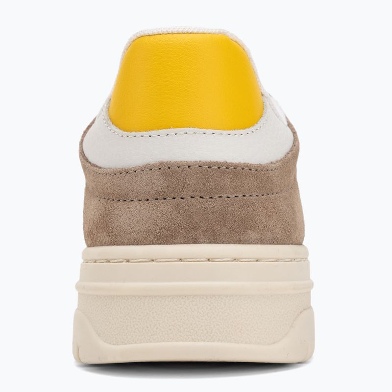 Scarpe da donna Tommy Hilfiger Sporty Cupsole Tumbled Leather costal taupe/ecru/yellow 6