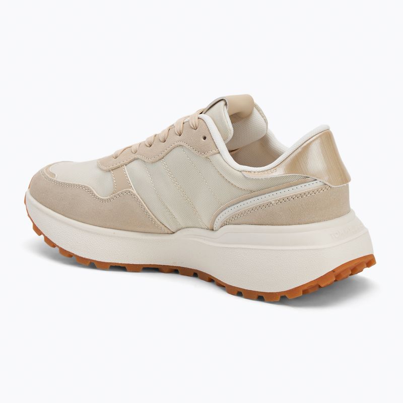 Scarpe Tommy Jeans Cleated Runner donna in terra battuta bianca 3