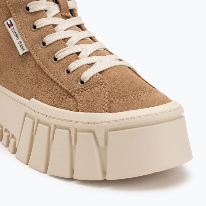 Scarpe Tommy Jeans da donna Vulc Flatform Suede Wl bronzo twist 7