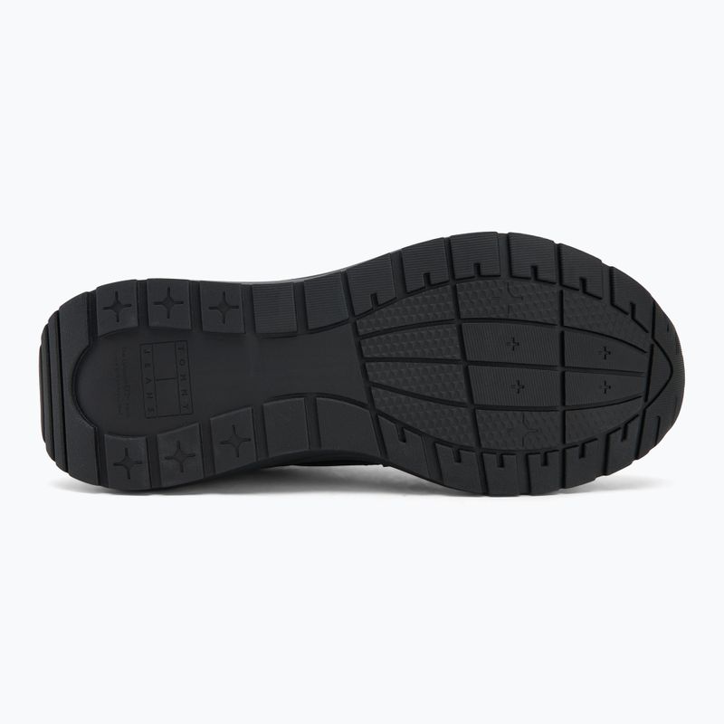 Tommy Jeans scarpe da uomo Runner in pelle nera 4