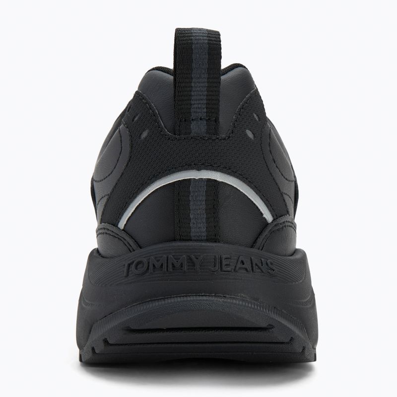 Tommy Jeans scarpe da uomo Runner in pelle nera 6