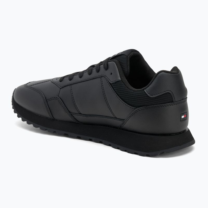 Scarpe da uomo Tommy Hilfiger New Runner Eva Lth Stripes nere 3