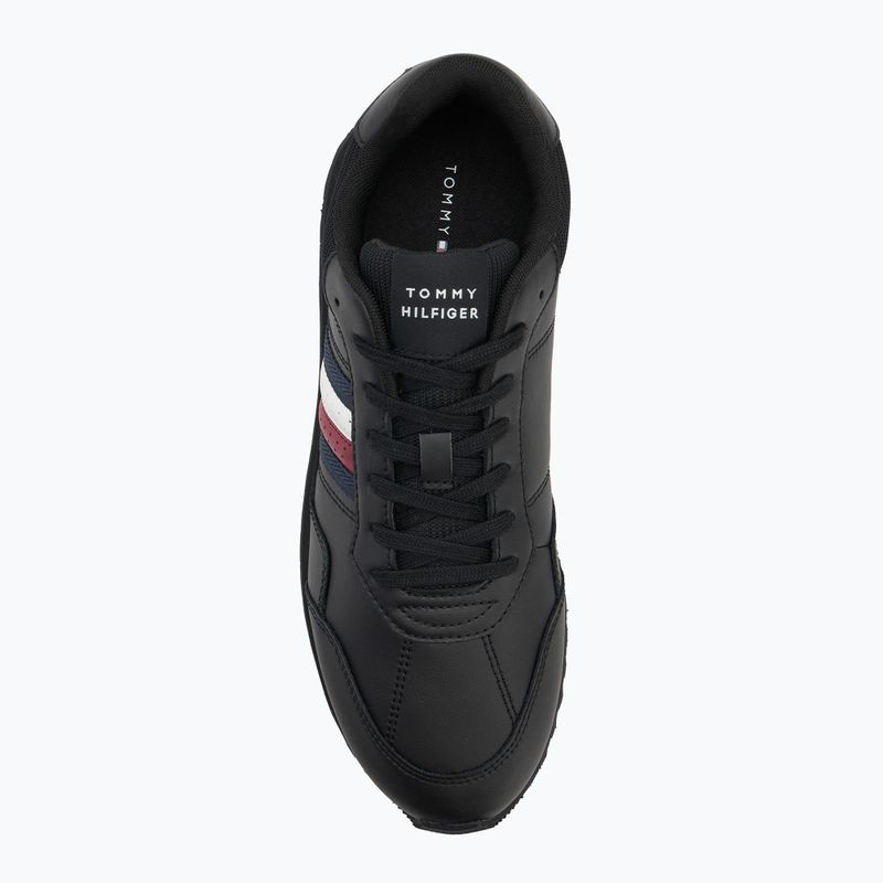 Scarpe da uomo Tommy Hilfiger New Runner Eva Lth Stripes nere 5