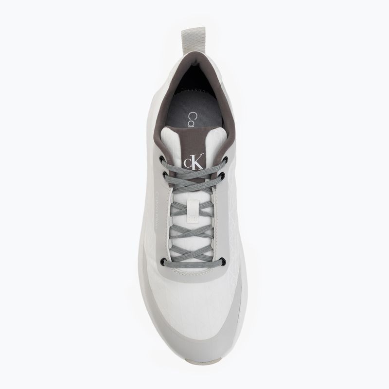 Scarpe da donna Calvin Klein Chunky Runner Laceup Mix Aop white/granite road/granite gray 5