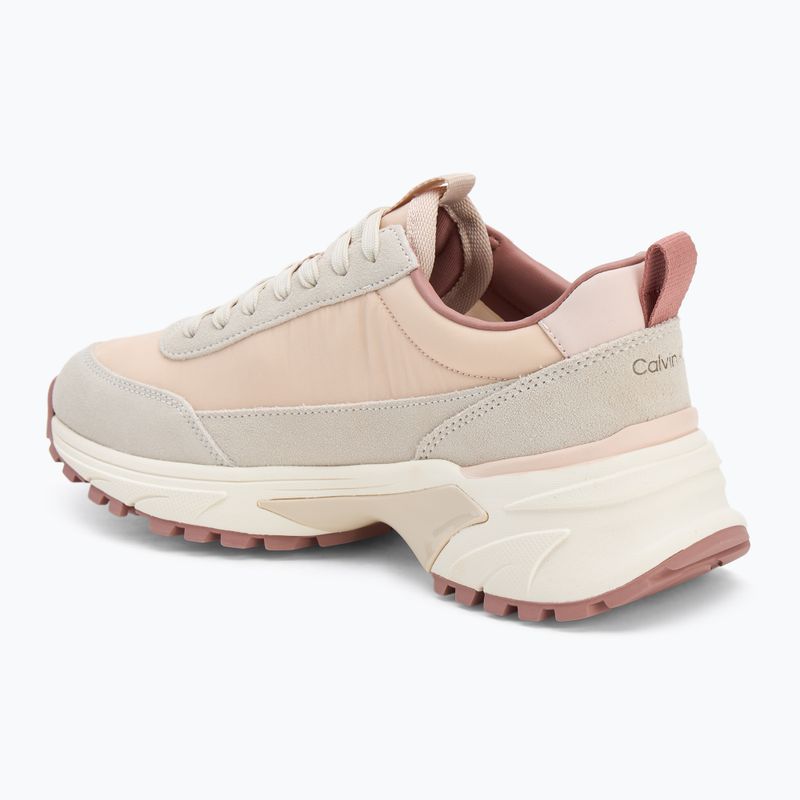Scarpe da donna Calvin Klein YW0YW02075 Hike Runner Mg Nylon Mix whisper pink/dark ecru/dusty rose 3