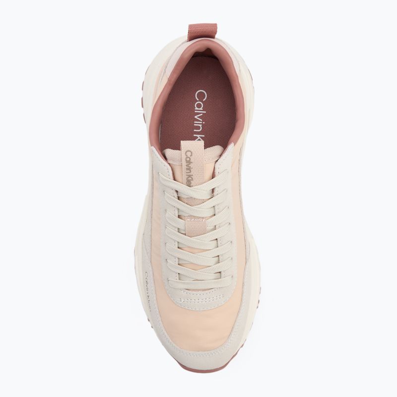 Scarpe da donna Calvin Klein YW0YW02075 Hike Runner Mg Nylon Mix whisper pink/dark ecru/dusty rose 5