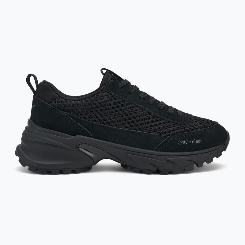 Scarpe donna Calvin Klein YW0YW02030 Hike Runner Lace Up Techmix triple black 2
