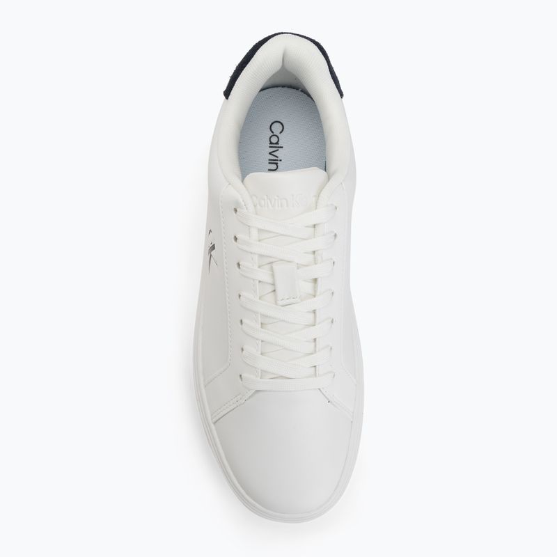Scarpe da uomo Calvin Klein YM0YM01435 Classic Cupsole Laceup Leather bright white/navy 5