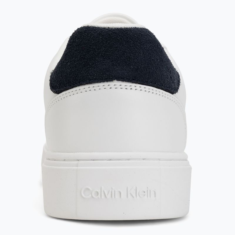 Scarpe da uomo Calvin Klein YM0YM01435 Classic Cupsole Laceup Leather bright white/navy 6