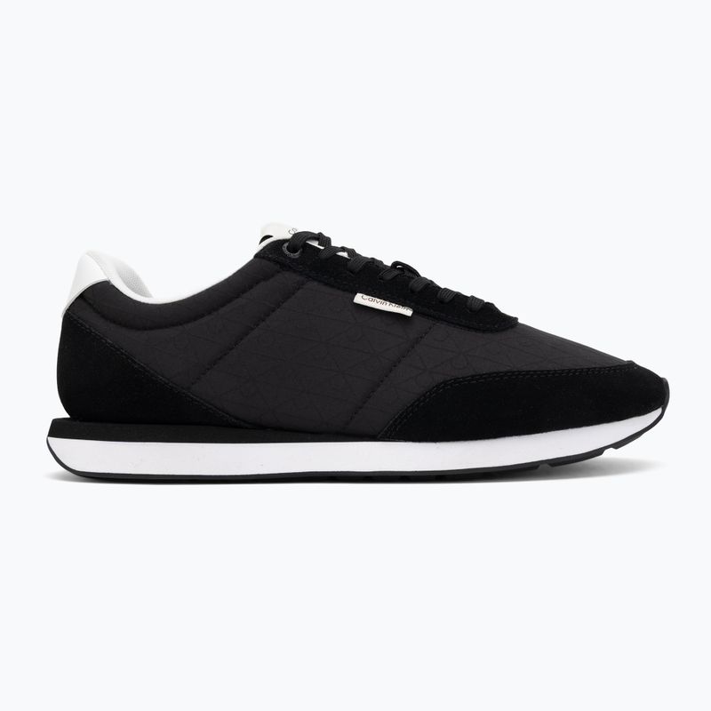Scarpe da uomo Calvin Klein HM0HM02140 Retro Runner Ripstop Aop black/bright white 2
