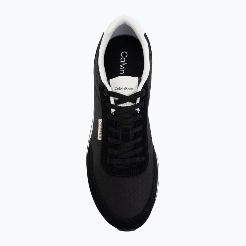 Scarpe da uomo Calvin Klein HM0HM02140 Retro Runner Ripstop Aop black/bright white 5