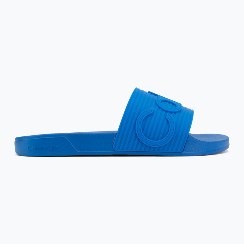 Ciabatte da uomo Calvin Klein HM0HM02113 Ess Texture lapis blue 2