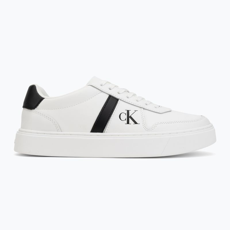 Scarpe da uomo Calvin Klein HM0HM02237 Classic Cups Lace Leather EMB Tongue bright white/black 2