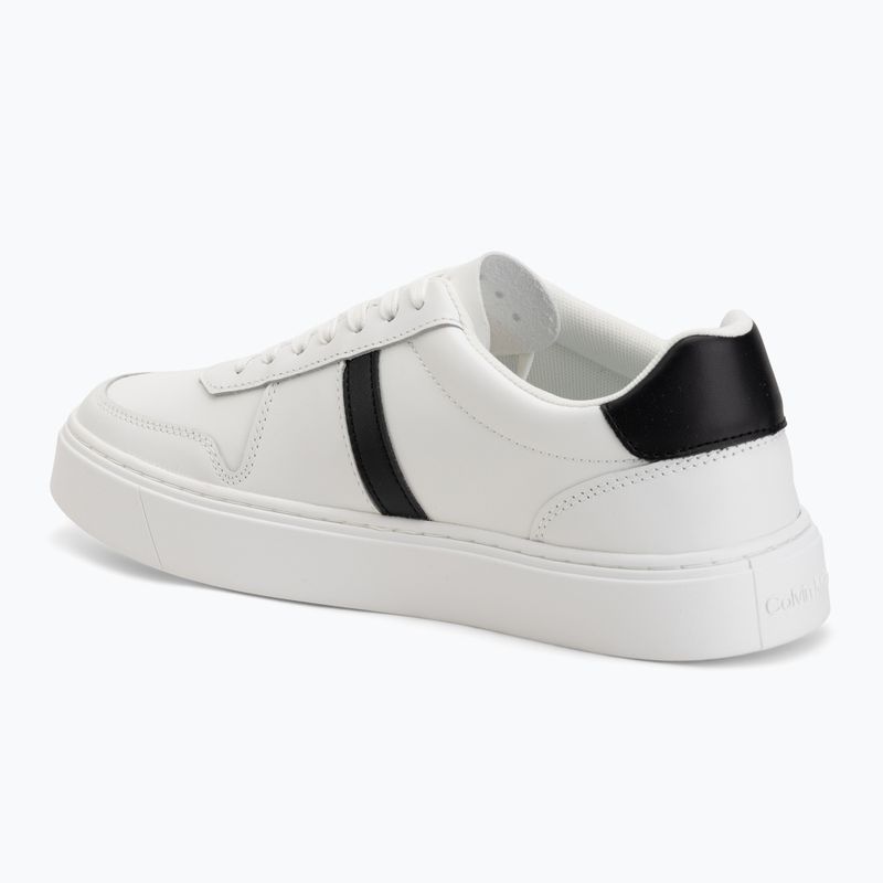 Scarpe da uomo Calvin Klein HM0HM02237 Classic Cups Lace Leather EMB Tongue bright white/black 3