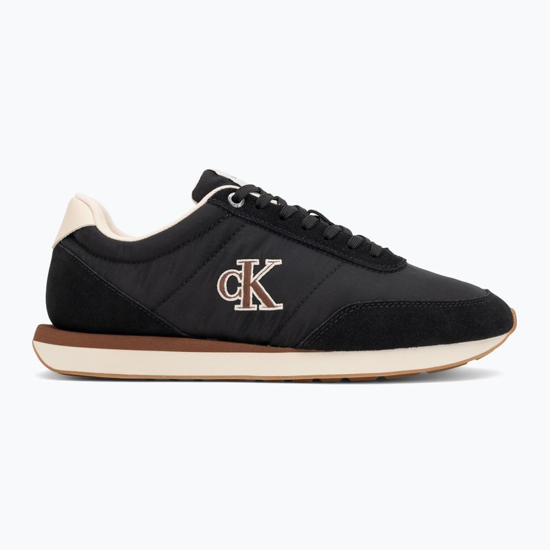 Scarpe da uomo Calvin Klein YM0YM01361 Retro Runner Ess Mix Mat black/light cashew 2