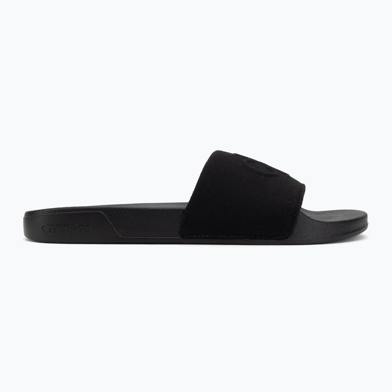 Ciabatte da uomo Calvin Klein Ess Monogram triple black 2