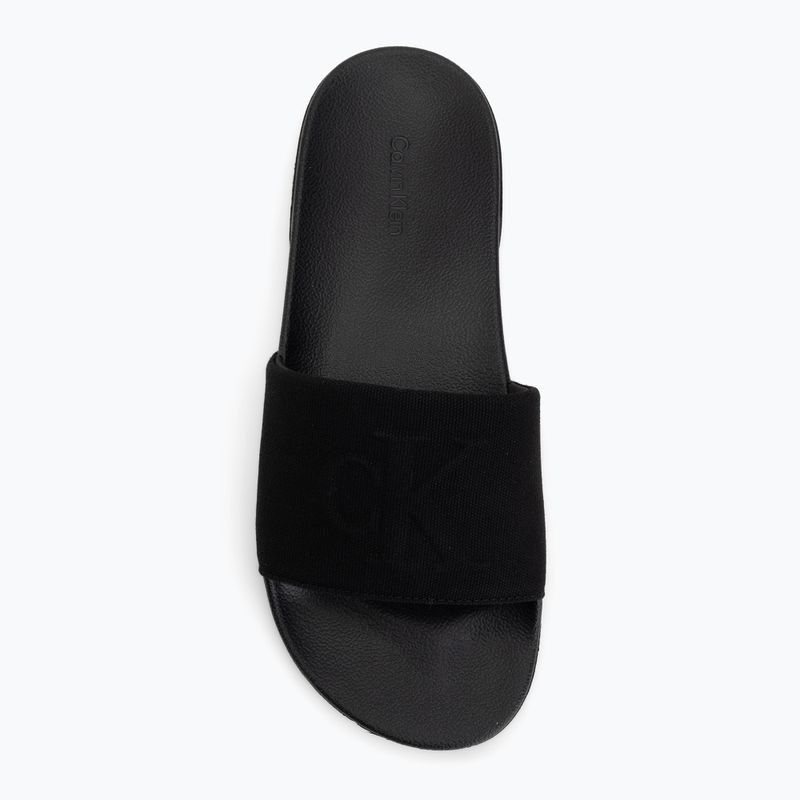 Ciabatte da uomo Calvin Klein Ess Monogram triple black 5